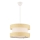 Candeeiro suspenso em cabo HALO 1xE27/60W/230V creme/bege
