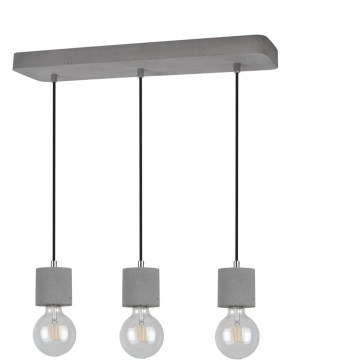 Candeeiro suspenso em cabo STRONG 3xE27/60W/230V betão