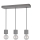 Candeeiro suspenso em cabo STRONG 3xE27/60W/230V betão