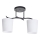 Candeeiro suspenso ESNYR 2xE27/40W/230V preto/branco