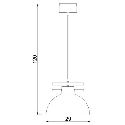 Candeeiro suspenso ESTATE 1xE27/15W/230V azul
