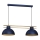Candeeiro suspenso ESTATE 2xE27/15W/230V azul