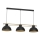 Candeeiro suspenso ESTATE 3xE27/15W/230V preto