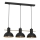Candeeiro suspenso ESTATE MINI 3xE27/15W/230V preto