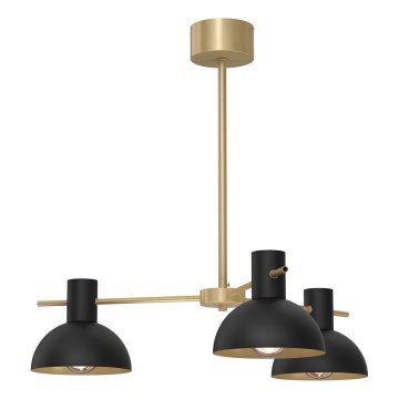 Candeeiro suspenso ESTATE MINI 3xE27/15W/230V preto
