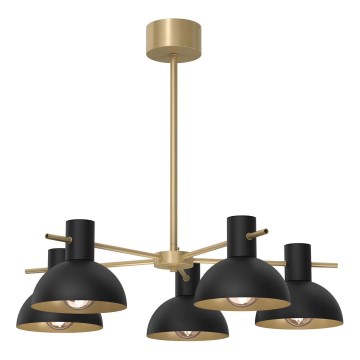 Candeeiro suspenso ESTATE MINI 5xE27/15W/230V preto