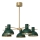 Candeeiro suspenso ESTATE MINI 5xE27/15W/230V verde