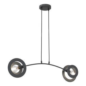 Candeeiro suspenso EUFORIA 2xE27/15W/230V preto