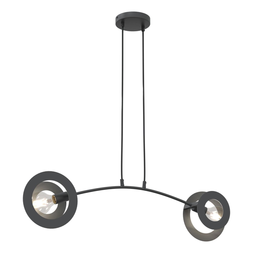 Candeeiro suspenso EUFORIA 2xE27/15W/230V preto