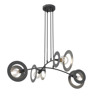 Candeeiro suspenso EUFORIA 4xE27/15W/230V preto
