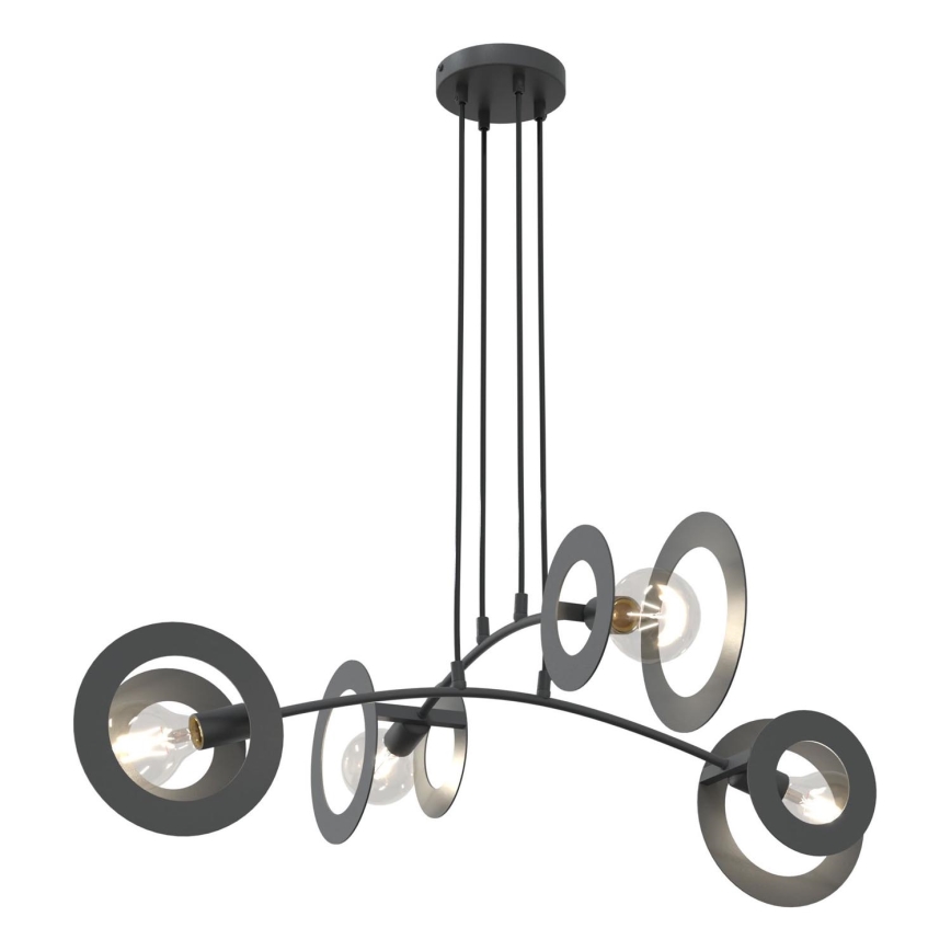 Candeeiro suspenso EUFORIA 4xE27/15W/230V preto