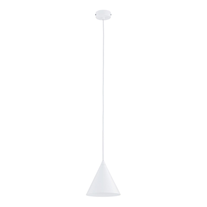 Candeeiro suspenso FABO 1xE27/15W/230V branco