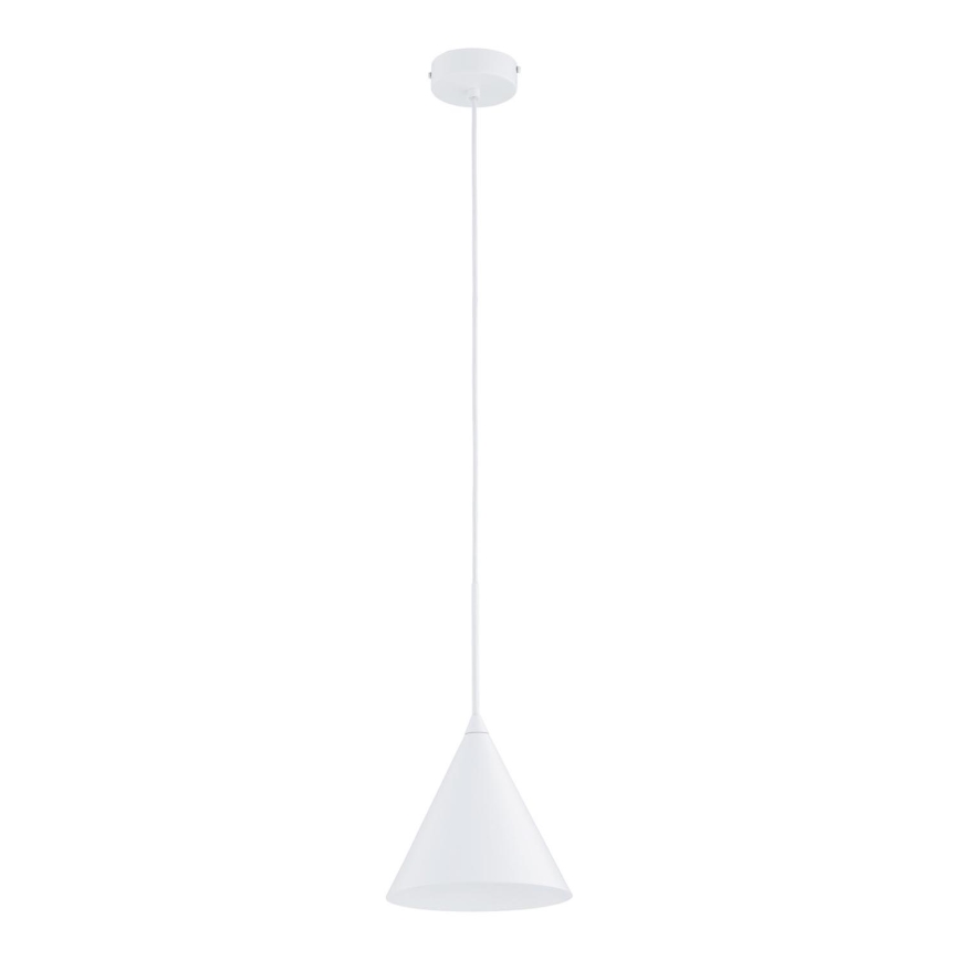 Candeeiro suspenso FABO 1xE27/15W/230V branco