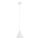 Candeeiro suspenso FABO 1xE27/15W/230V branco