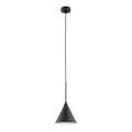 Candeeiro suspenso FABO 1xE27/15W/230V preto