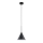 Candeeiro suspenso FABO 1xE27/15W/230V preto