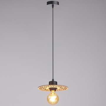Candeeiro suspenso FALCO 1xE27/60W/230V diâmetro 20 cm bege