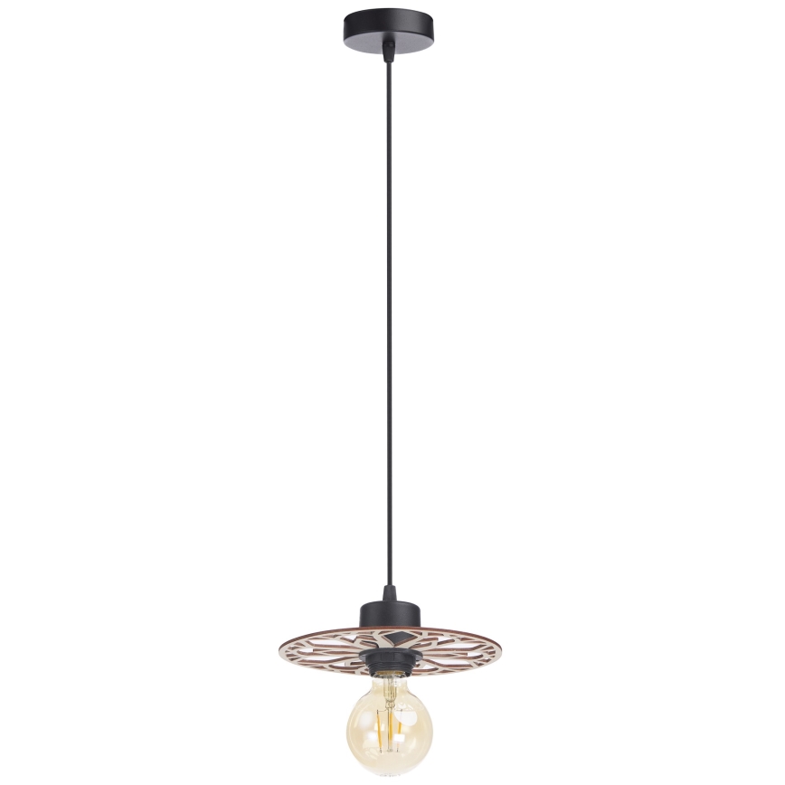 Candeeiro suspenso FALCO 1xE27/60W/230V diâmetro 20 cm bege