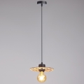 Candeeiro suspenso FALCO 1xE27/60W/230V diâmetro 20 cm bege
