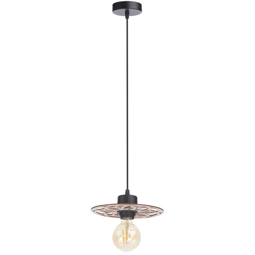 Candeeiro suspenso FALCO 1xE27/60W/230V diâmetro 20 cm bege