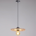 Candeeiro suspenso FALCO 1xE27/60W/230V diâmetro 30 cm bege