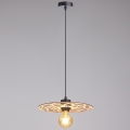 Candeeiro suspenso FALCO 1xE27/60W/230V diâmetro 30 cm bege