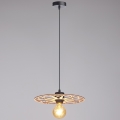 Candeeiro suspenso FALCO 1xE27/60W/230V diâmetro 30 cm bege
