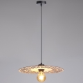 Candeeiro suspenso FALCO 1xE27/60W/230V diâmetro 40 cm bege