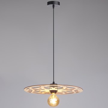 Candeeiro suspenso FALCO 1xE27/60W/230V diâmetro 40 cm bege