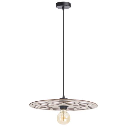 Candeeiro suspenso FALCO 1xE27/60W/230V diâmetro 40 cm bege