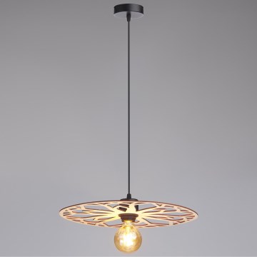 Candeeiro suspenso FALCO 1xE27/60W/230V diâmetro 40 cm bege