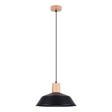 Candeeiro suspenso FANO 1xE27/15W/230V diâmetro 34 cm preto