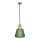 Candeeiro suspenso FARO 1xE27/40W/230V verde/faia