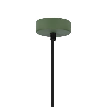 Candeeiro suspenso FARO 1xE27/40W/230V verde/faia