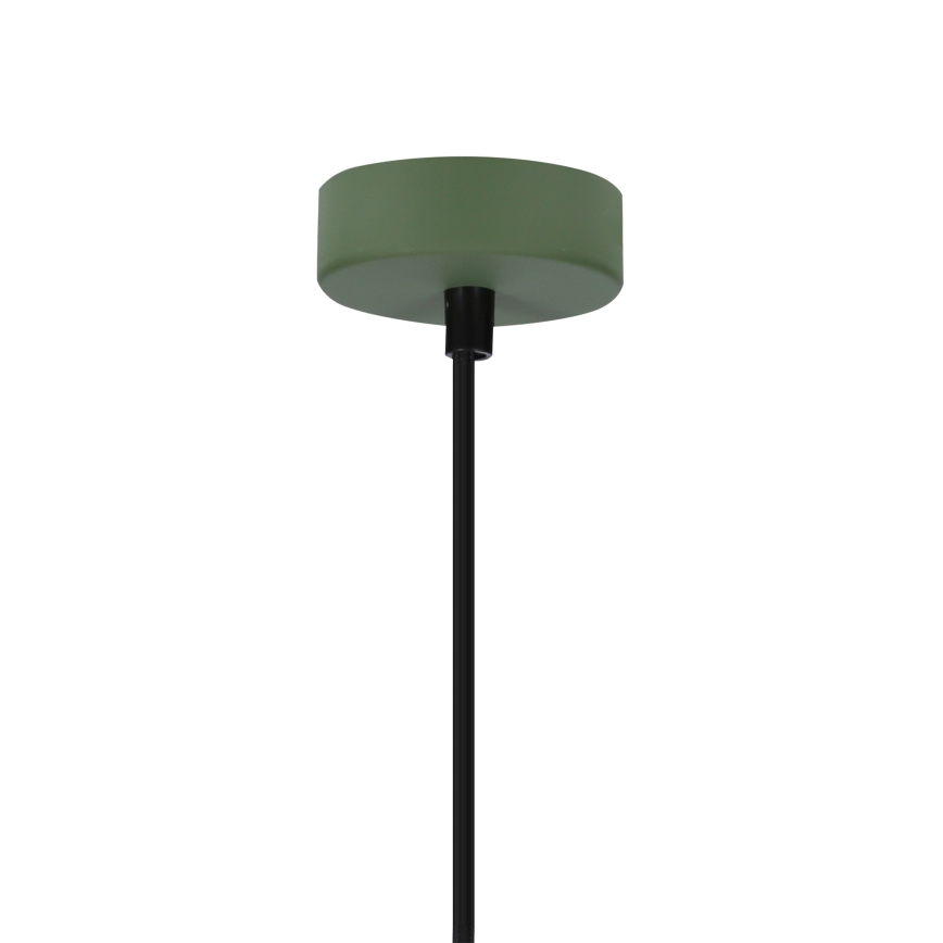 Candeeiro suspenso FARO 1xE27/40W/230V verde/faia