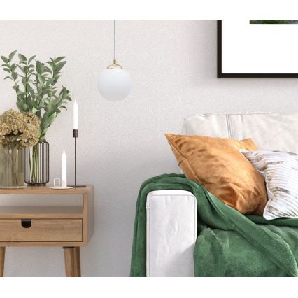 Candeeiro suspenso FIRA 1xE27/60W/230V dourado