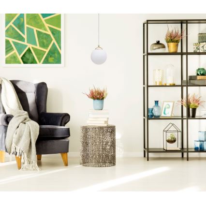 Candeeiro suspenso FIRA 1xE27/60W/230V dourado