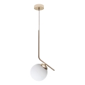 Candeeiro suspenso FIRA 1xE27/60W/230V dourado