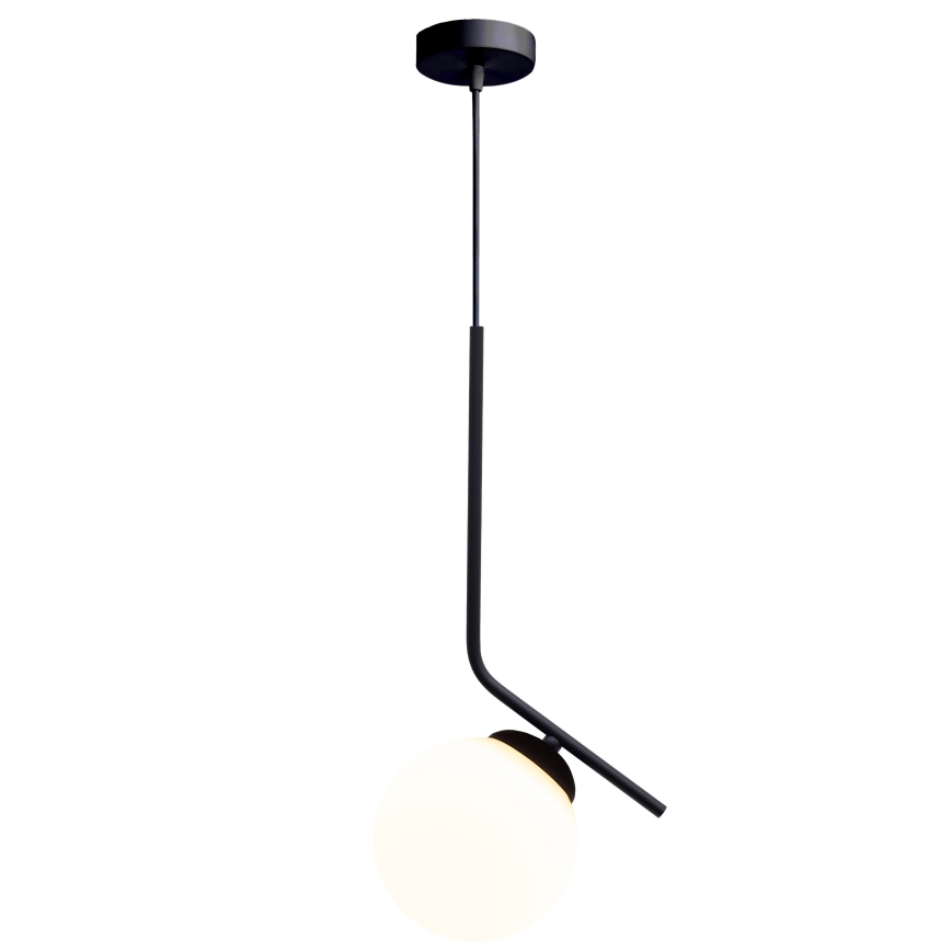Candeeiro suspenso FIRA 1xE27/60W/230V preto