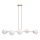Candeeiro suspenso FIRA 5xE27/60W/230V dourado