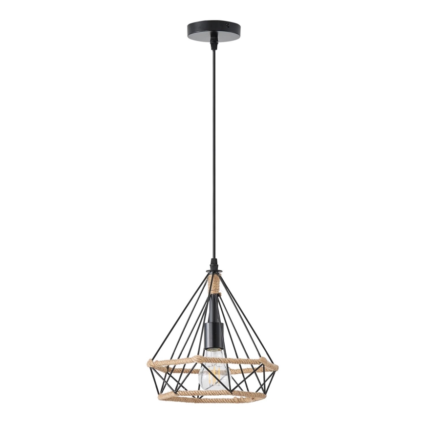 Candeeiro suspenso FLARE 1xE27/15W/230V diâmetro 25 cm bege