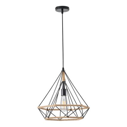 Candeeiro suspenso FLARE 1xE27/15W/230V diâmetro 38 cm bege