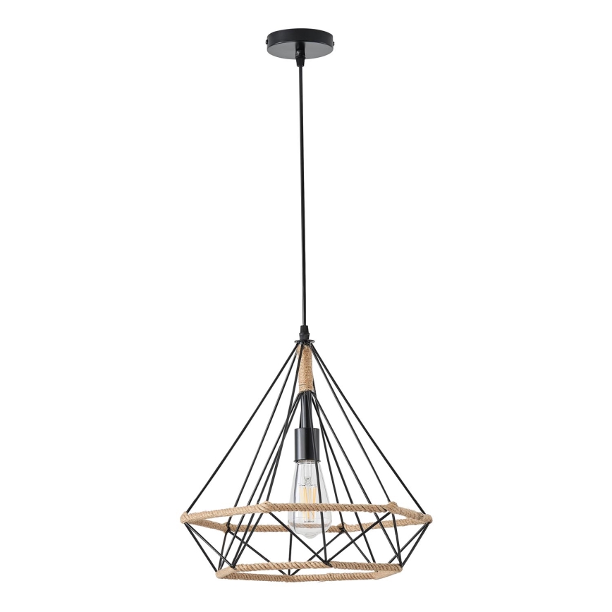 Candeeiro suspenso FLARE 1xE27/15W/230V diâmetro 38 cm bege