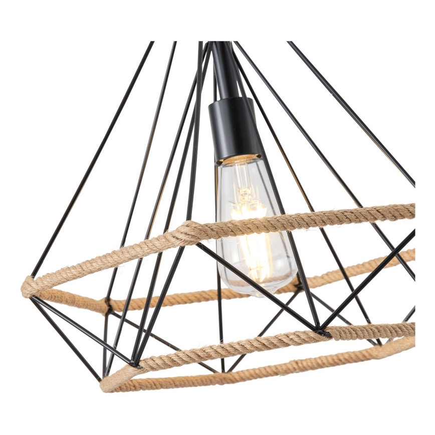 Candeeiro suspenso FLARE 1xE27/15W/230V diâmetro 38 cm bege