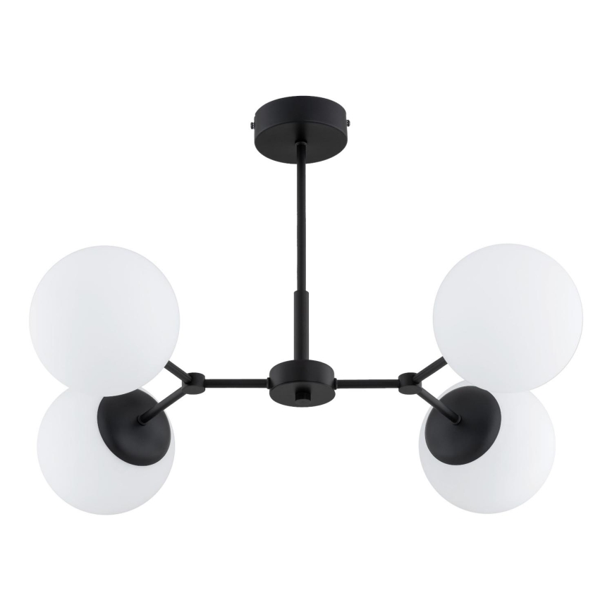 Candeeiro suspenso FOTON 4xE14/10W/230V preto