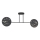 Candeeiro suspenso FRICK 2xE27/15W/230V preto