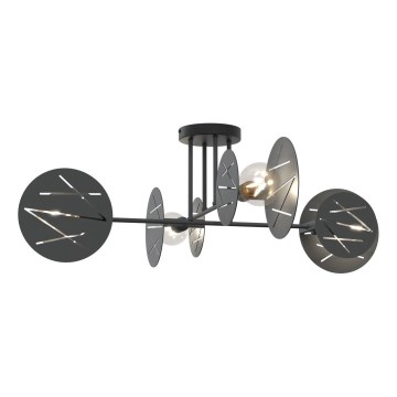 Candeeiro suspenso FRICK 4xE27/15W/230V preto