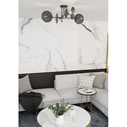 Candeeiro suspenso FRICK 4xE27/15W/230V preto