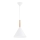 Candeeiro suspenso FUKS 1xE27/15W/230V branco/bege