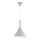 Candeeiro suspenso FUKS 1xE27/15W/230V cinzento/bege